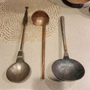Set 3 vintage Cook spoons